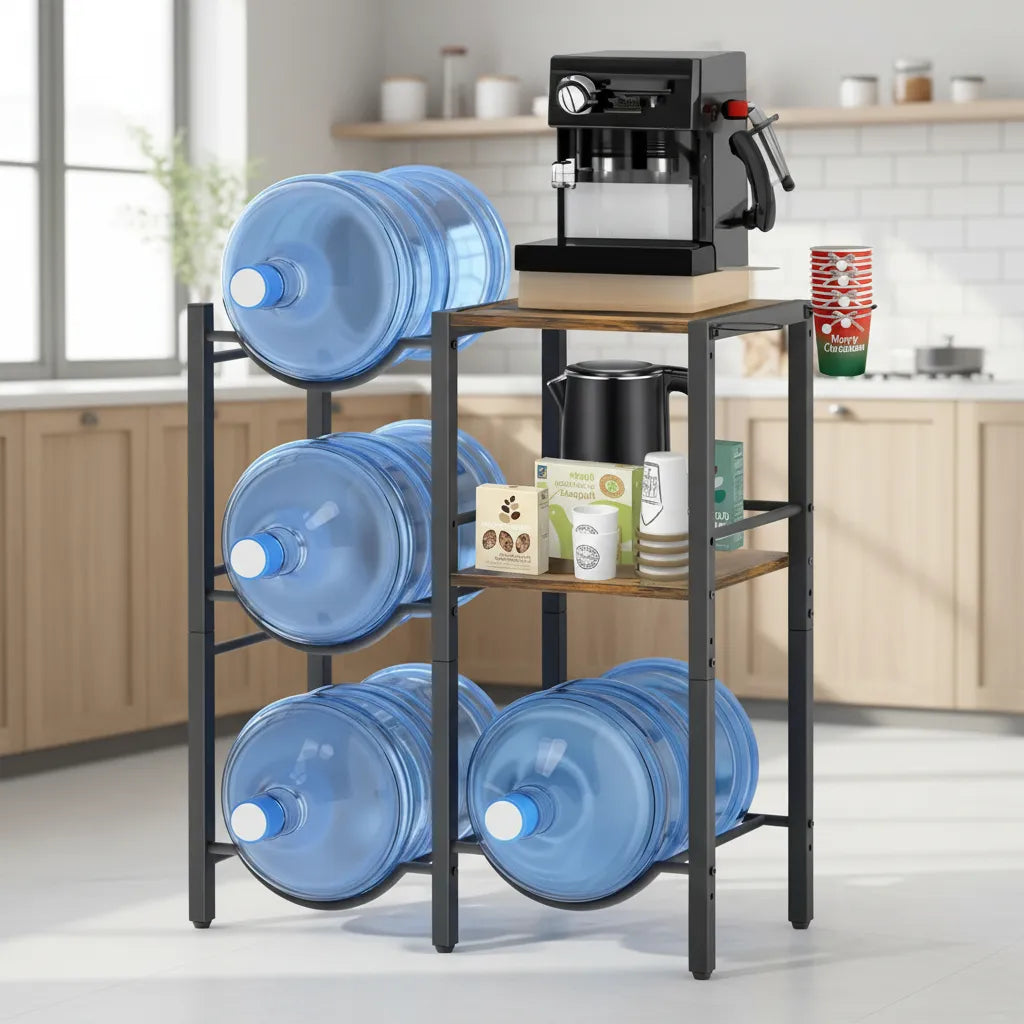 Rack Porta Garrafón Soporte Agua Con Estante Almacenamiento