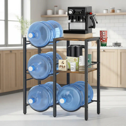 Rack Porta Garrafón Soporte Agua Con Estante Almacenamiento