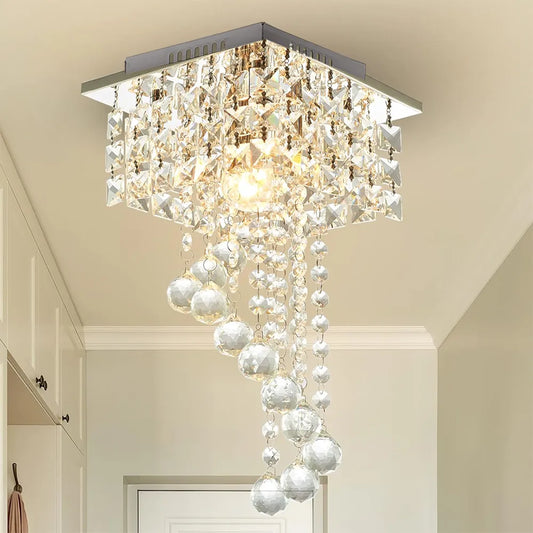 Lámparas De Techo Cristal Modernas Lámparas Metal Colgantes